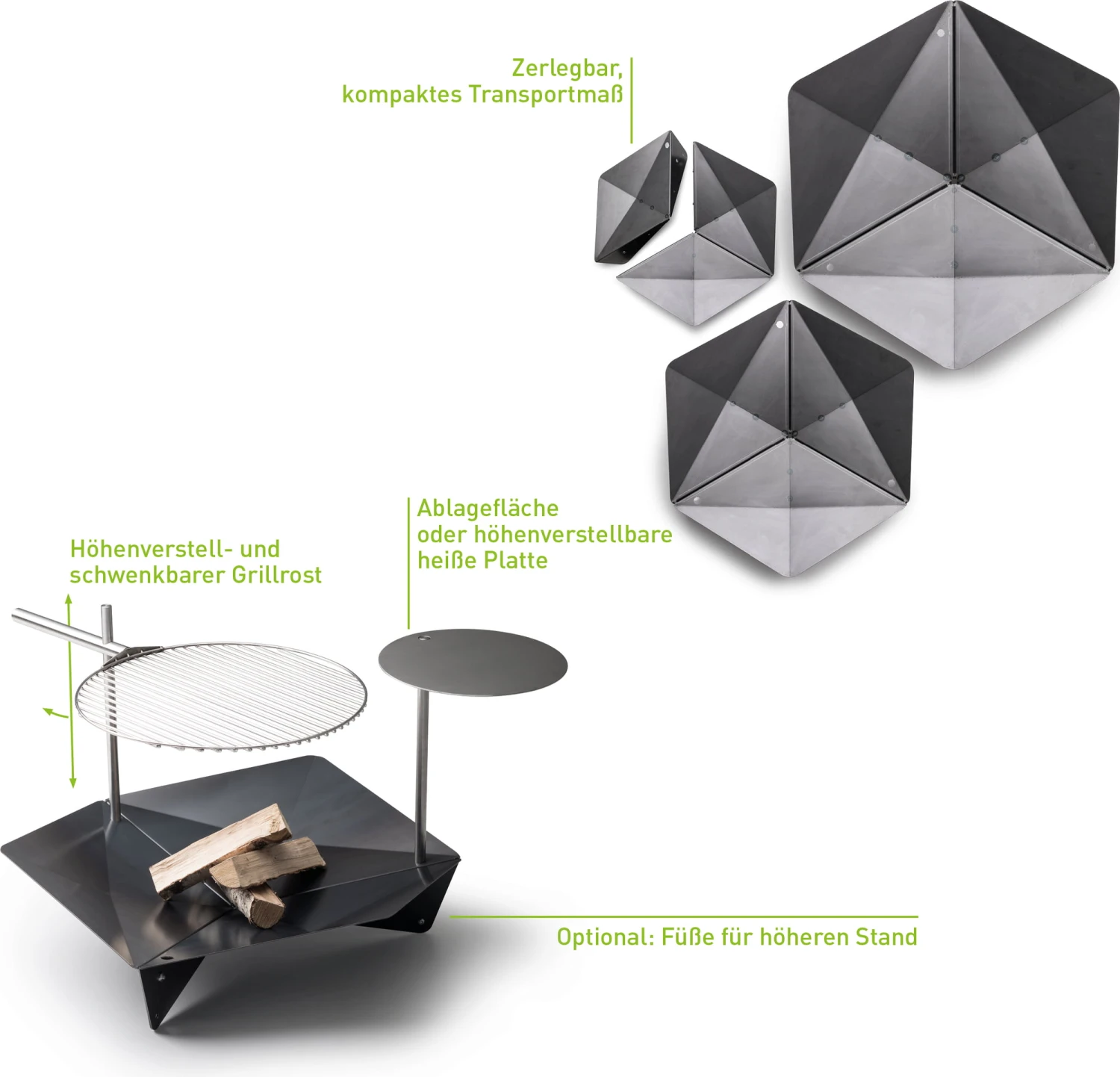 TRIPLE Feuerschale, 65 Cm 5 TRIPLE Feuerschale, 65 Cm – Bild 3