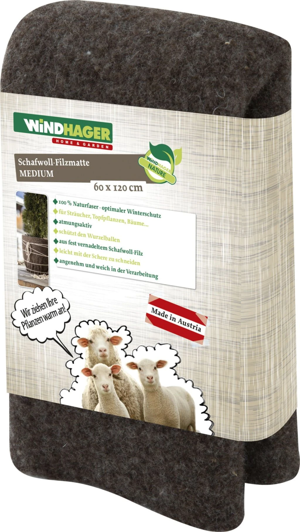 Windhager Schafwoll-Filzmatte Medium, 0,6 X 1,2 M 5 Windhager Schafwoll-Filzmatte Medium, 0,6 X 1,2 M – Bild 3